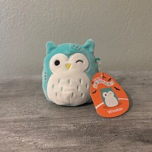 Squishmallows Winston Aqua Blue Owl 5” Plush